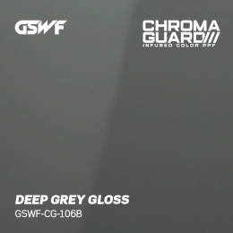 Grafika przedstawia kolor folii ppf od gswf - deep grey gloss.