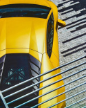 Corvette w całości pokryte folią ppf w kolorze żółty metalik. Gswf - chroma guard.