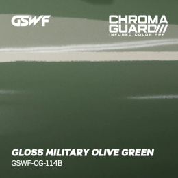 Podgląd na kolor gloss military olive green. Chroma guard - gswf.