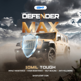 Folie z serii GSWF®️| DEFENDER™ MAX najgrubsza ochrona lakieru, 200 mikronów