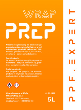 WRAP Prep | PPF.EXPERT | Płyn do przygotowania powierzchni pod PPF 5 litrów